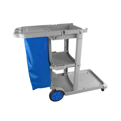 Compact Janitorial Cleaning Trolley & 60L Vinyl Bag