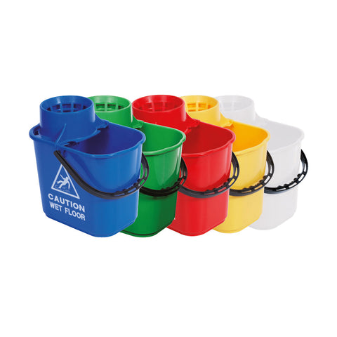 Exel Mop Bucket And Wringer 15 Litre Various Colours - Robert Scott