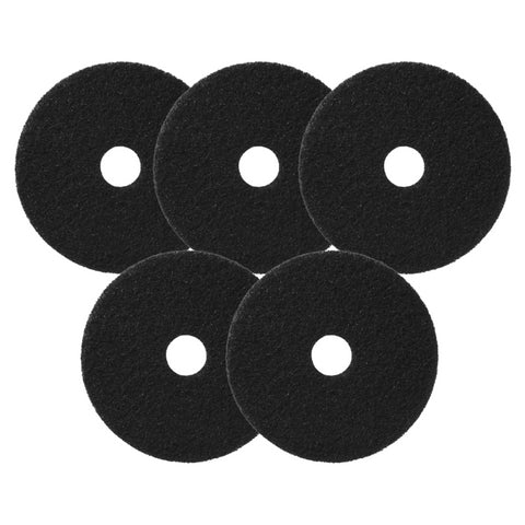 Floor Cleaning Pads 5 Pack - Stripping Pads Black 16”