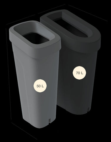 uBin Mini Recycling Bins 50L - Made From Recycled Plastic