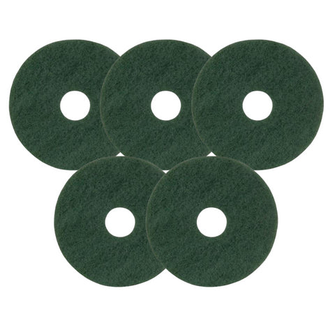 Floor Cleaning Pads 5 Pack - Scrubbing Pads Green 14”