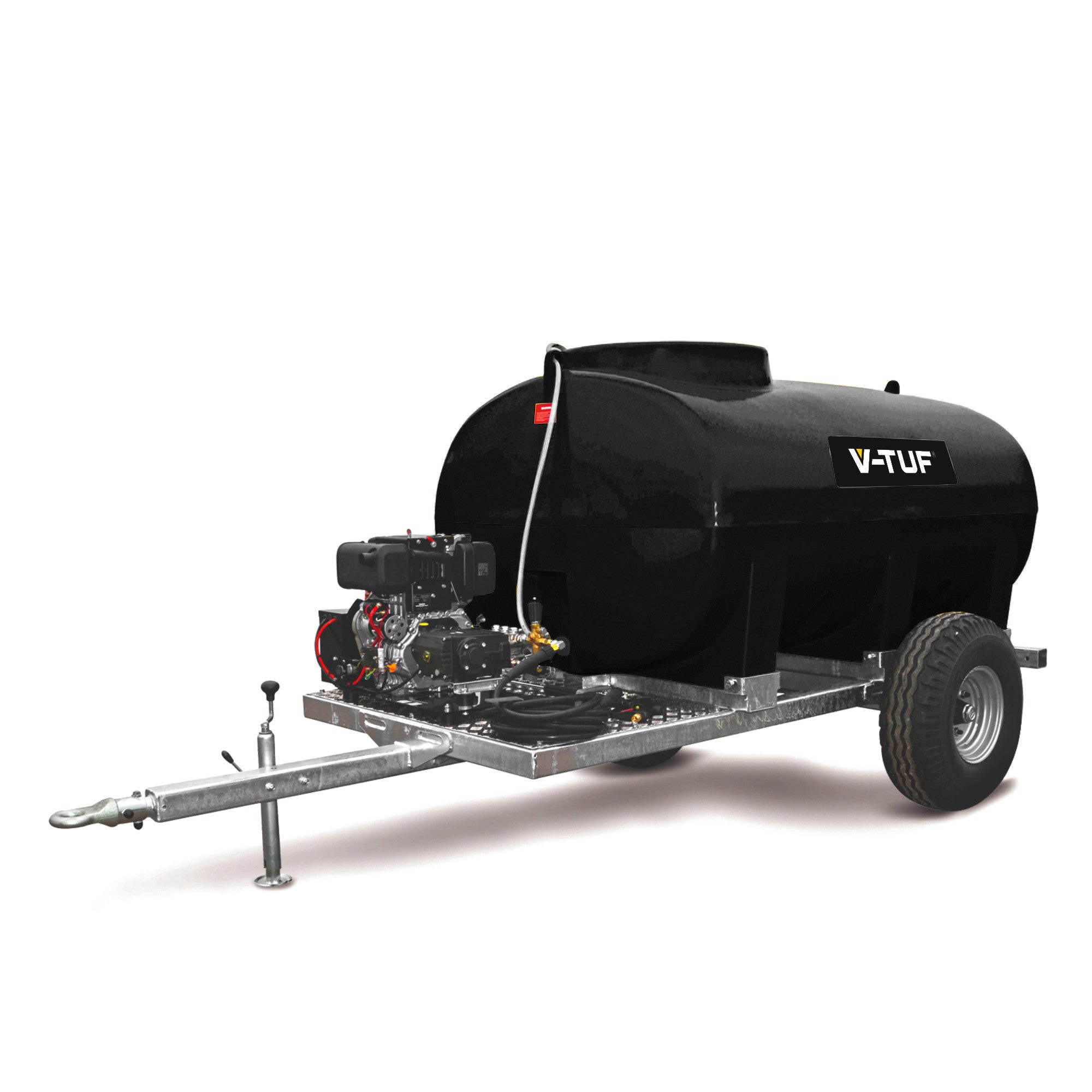 V-TUF Deluge 13HP DELUGE2000GB130HR Honda Petrol Highway Trailer Bowser 2000L Pressure Washer 275bar (4000psi) 15L/Min