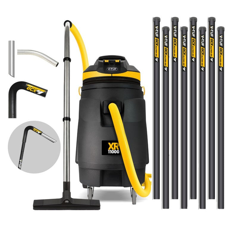 V-TUF XR11000 Gutter Vacuum (40FT Aluminum Poles) 110L 3300W