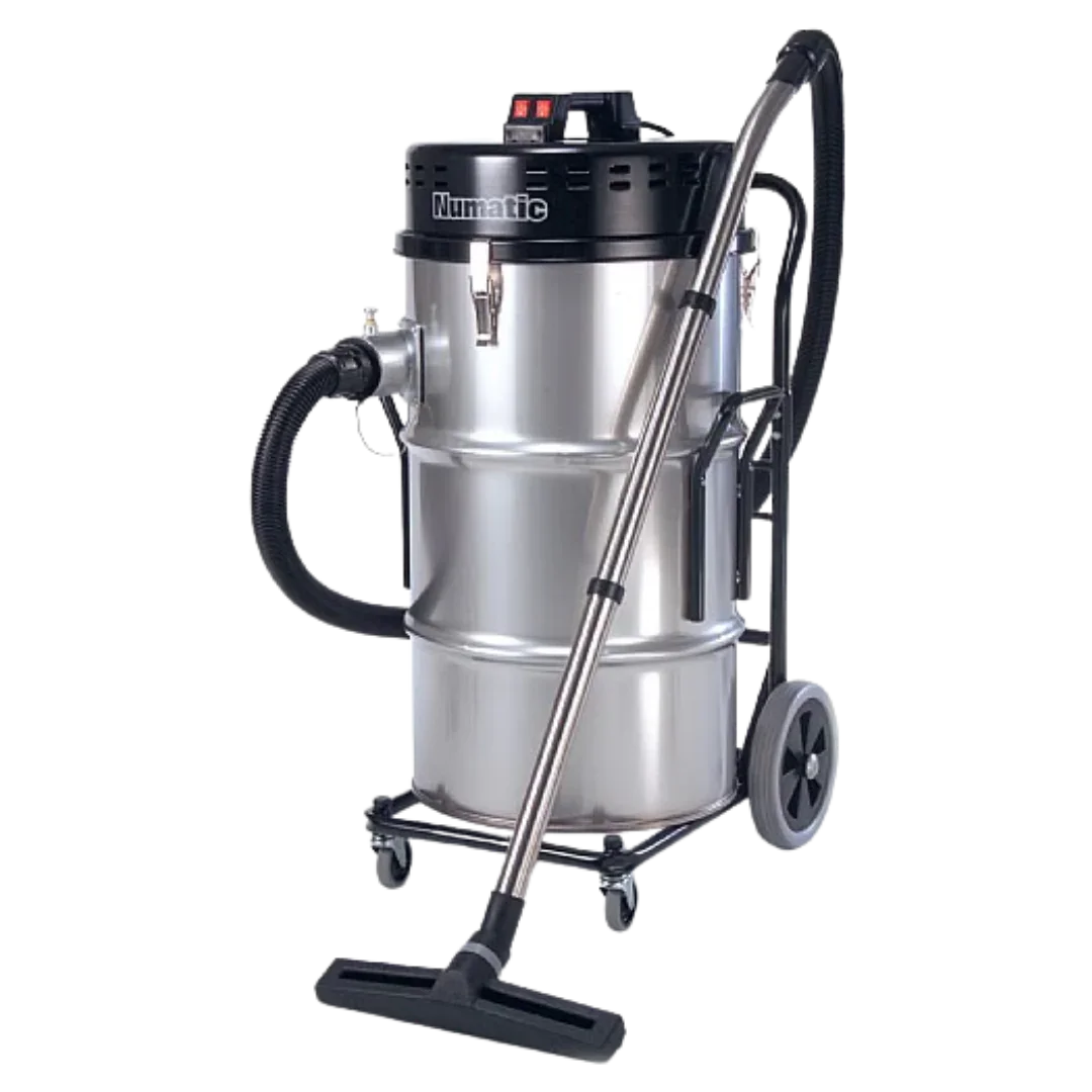 Numatic NTT2003-2 industrial triple-motor dry vacuum cleaner with steel drum