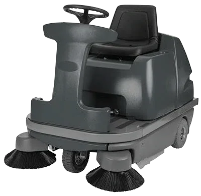 Numatic NU12 TRS Ride-On Floor Sweeper – heavy-duty industrial warehouse cleaning machine with dual front brushes
