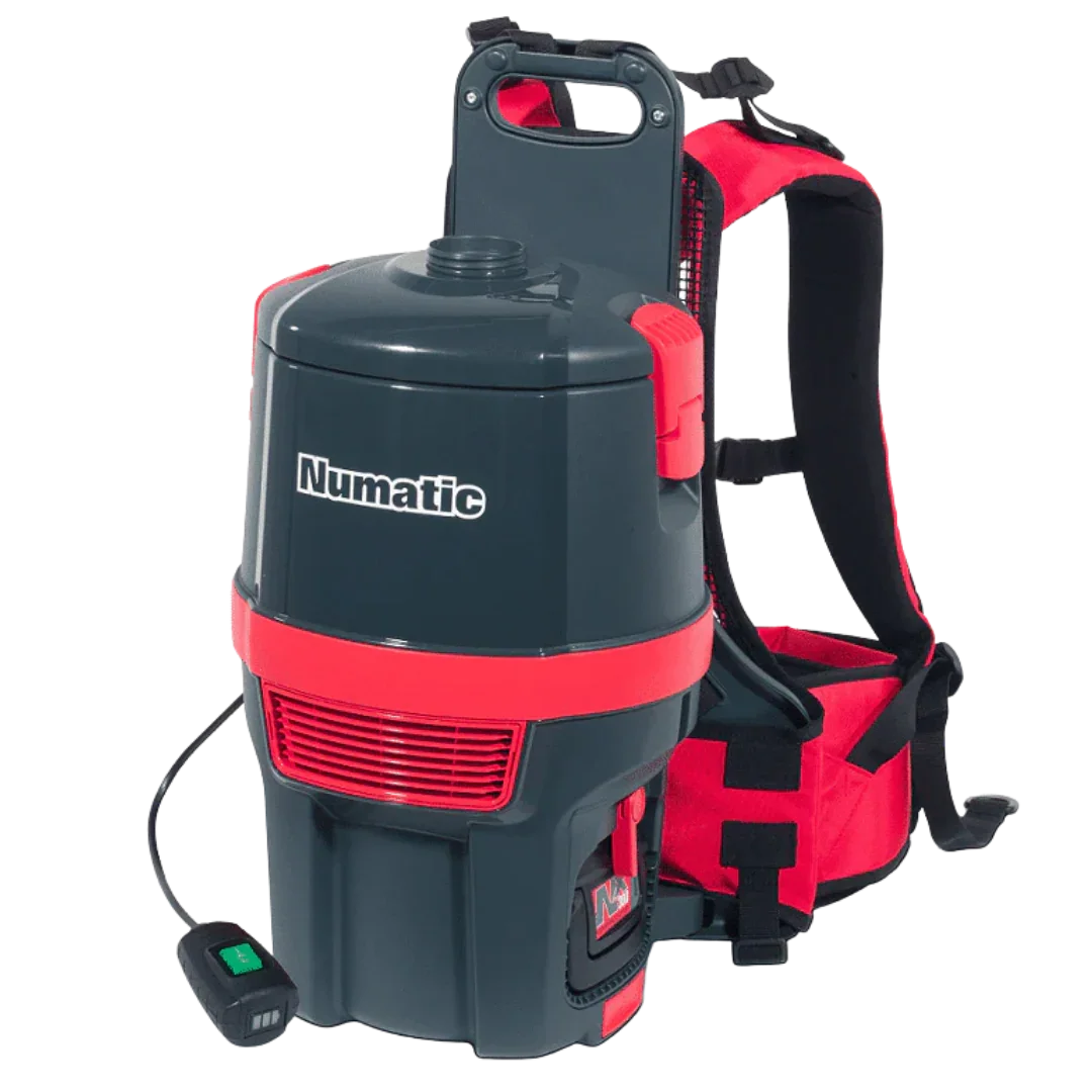 Numatic RSB150NX cordless battery backpack vacuum cleaner with NX300 power system for commercial cleaning