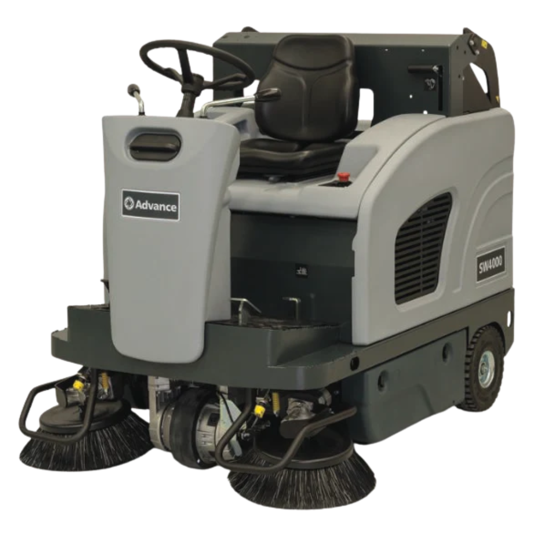 SW4000 P Ride on Petrol Road Sweeper - Nilfisk