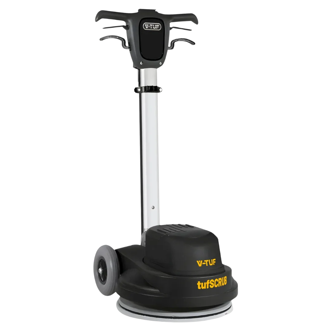 V-TUF tufSCRUB dual speed floor polisher and scrubbing machine for commercial hard floor cleaning