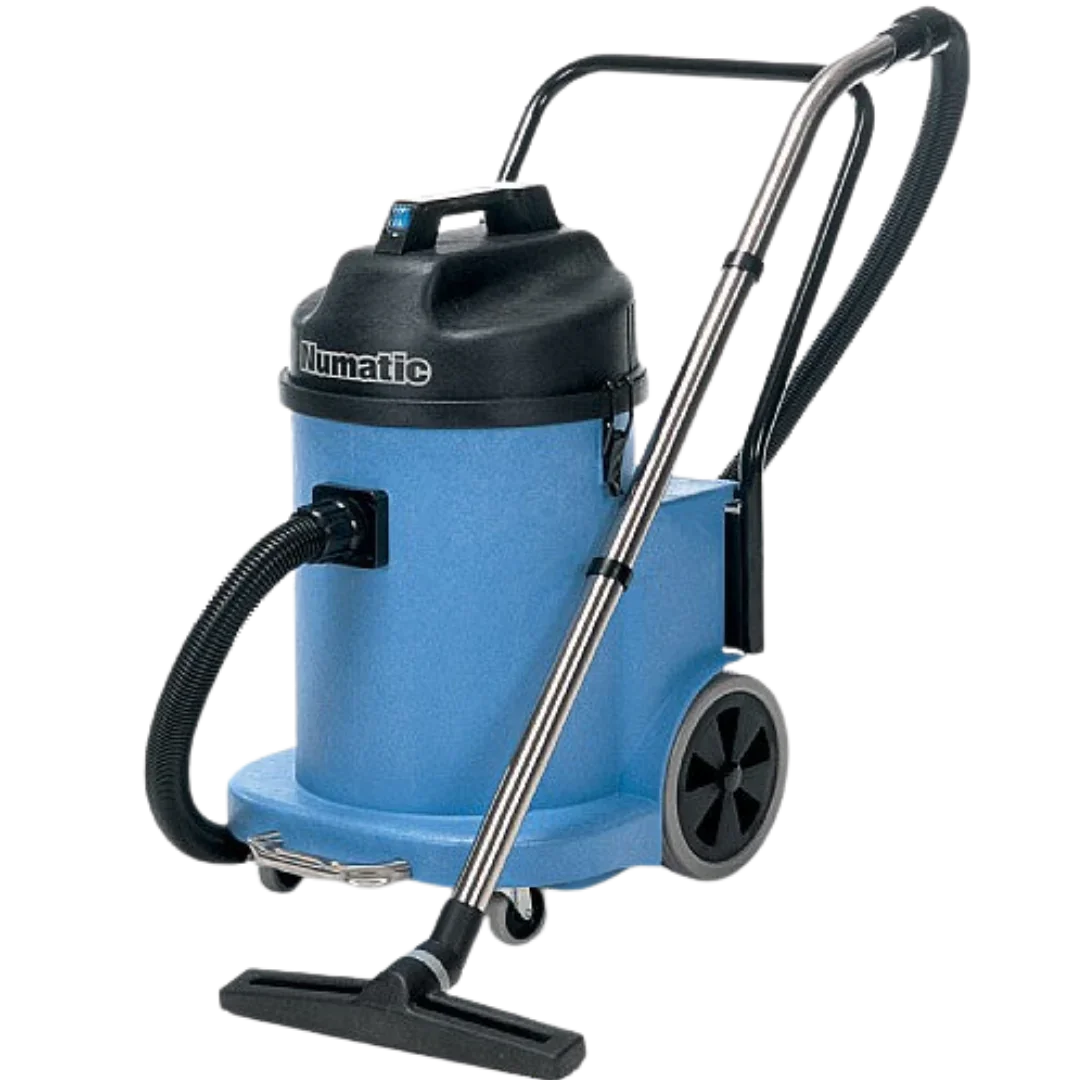 Numatic WV900-2 40L industrial wet and dry vacuum cleaner with stainless steel wand and floor tool