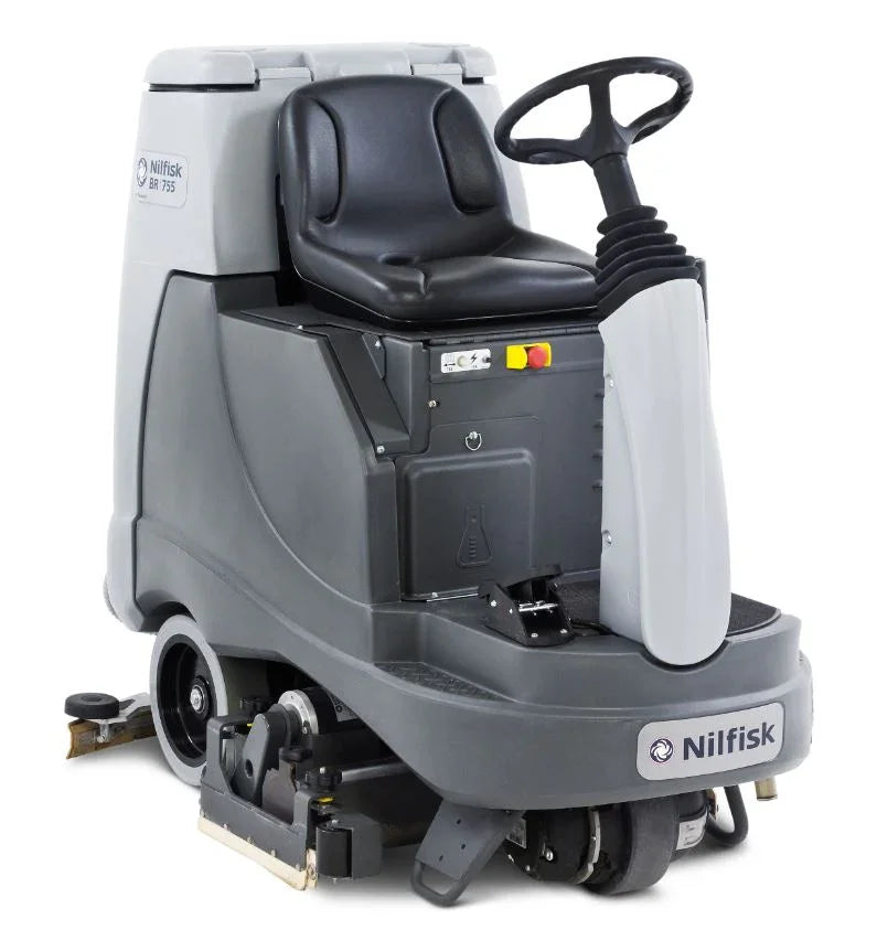 Nilfisk BR755 Ride On Battery Scrubber Dryer