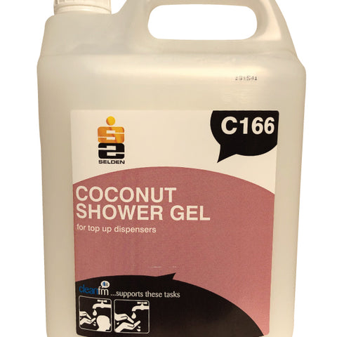 Coconut Shower Gel & Shampoo C166 5 Litre Selden