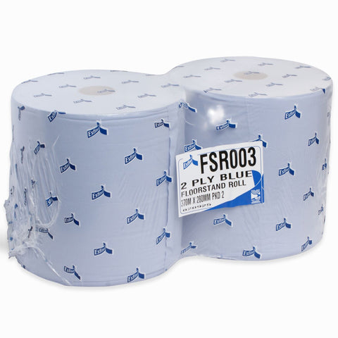 Maxi / Monster Car Bodyshop Paper Wiping Roll Blue 2 ply 370M - FSR003N