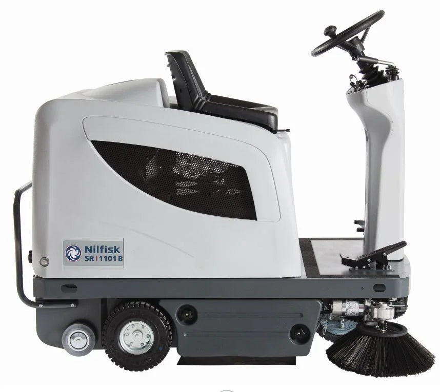 SR1101P Petrol Ride on Road Sweeper - Nilfisk