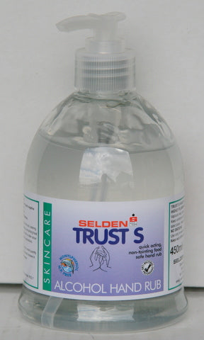 Trust S Alcohol Sanitiser Gel Pump Top C053 450ml Selden