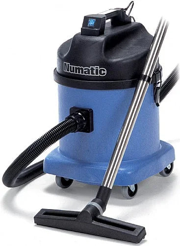 Numatic WVD570 heavy duty industrial wet and dry vacuum cleaner with stainless steel wand and floor nozzle
