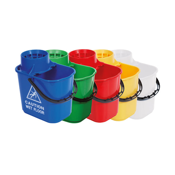 Exel 15 Litre Mop Bucket & Wringer Various Colours