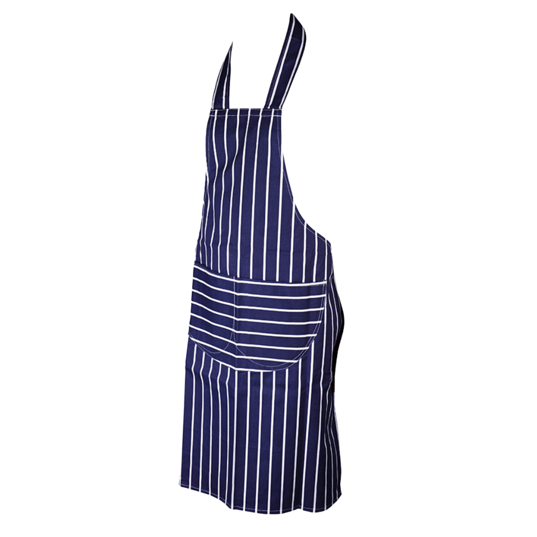 Striped Cotton Apron For Catering and Hospitality | Colours Red - Blue - White