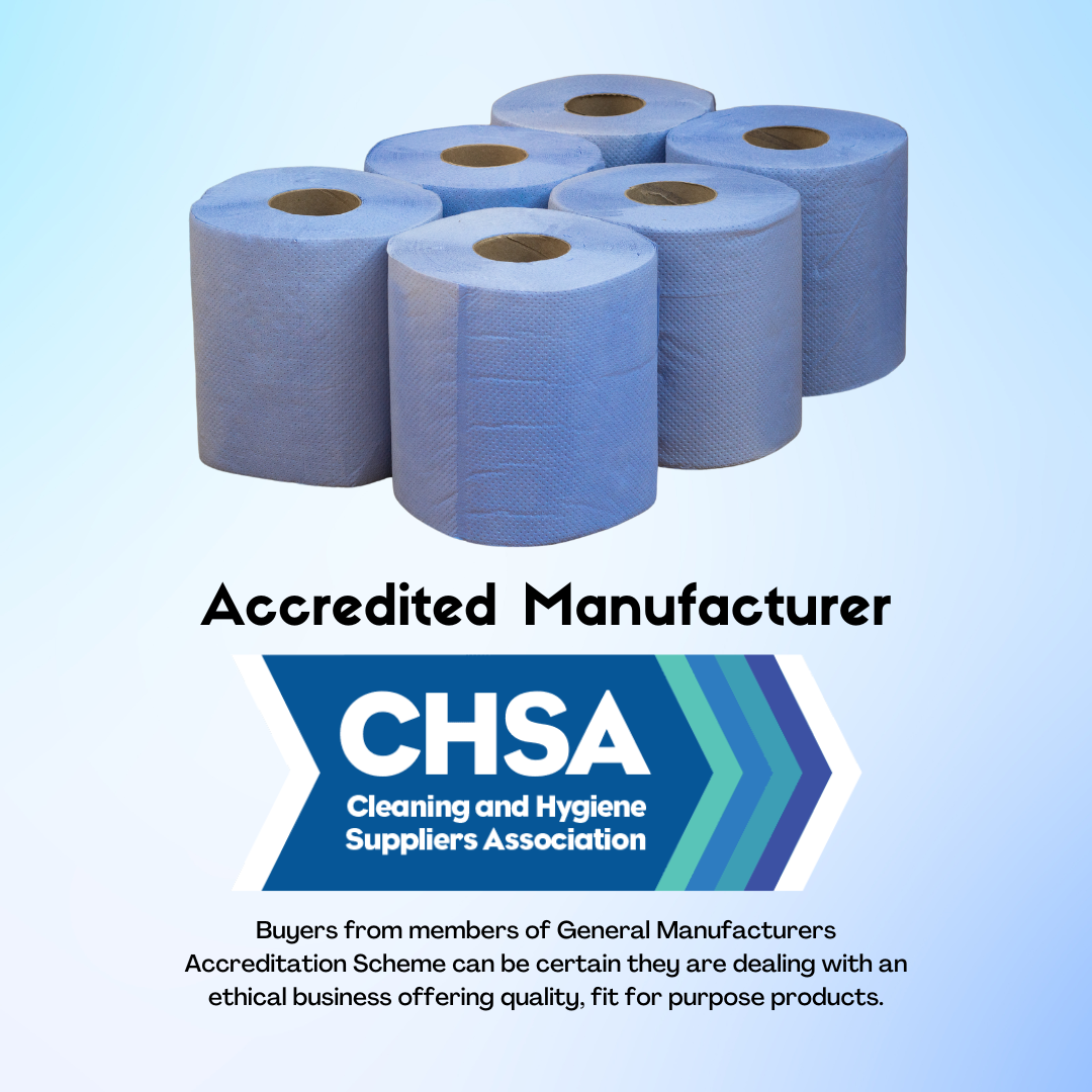 Blue Rolls Centrefeed 50m 2PLY Embossed Wholesale Full Pallet (91 Cases) - CL2B50