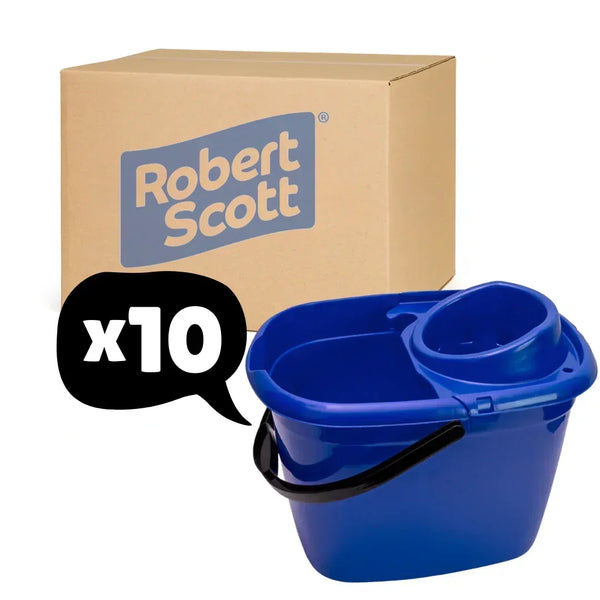 Mop Bucket And Wringer 14L Blue 10 Pack - Robert Scott