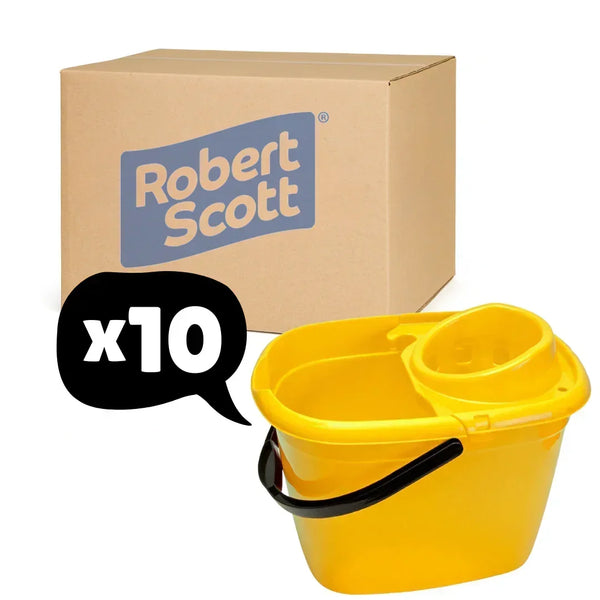 Mop Bucket And Wringer 14L Yellow 10 Pack - Robert Scott
