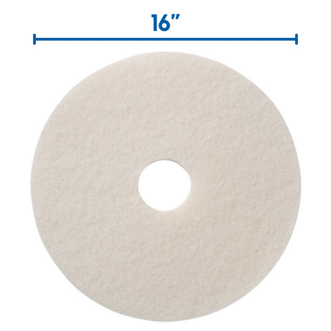 Floor Cleaning Pads 5 Pack - Buffing Pads White 16”