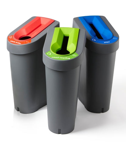 uBin Recycling Bins 70L Inc Inserts- Made From Recycled Plastic