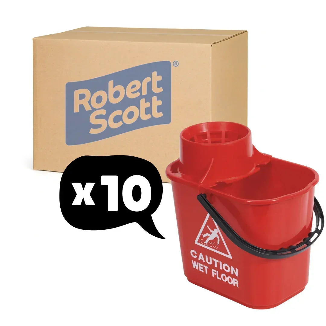 Exel Mop Bucket And Wringer Green 15 Litre 10 Pack - Robert Scott