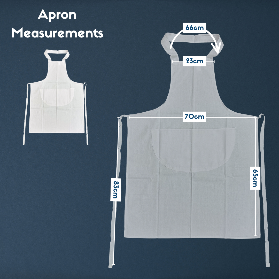 Striped Cotton Apron For Catering and Hospitality | Red - Blue - White