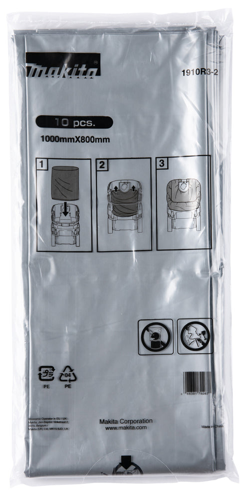 Makita 1910R3-2 Poly Bag Vinyl Set (10 Pack) For VC006G