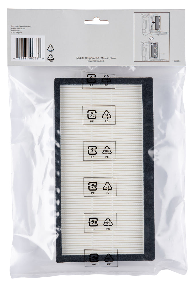Makita 191D12-9 Hepa Filter For DVC660 ,DVC665 & VS001G