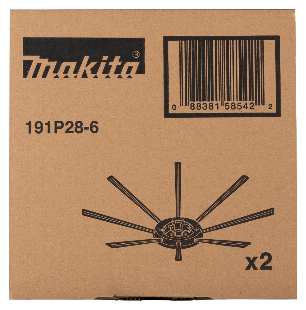 Makita 191P28-6 Side Brush Assembly Set DRC300