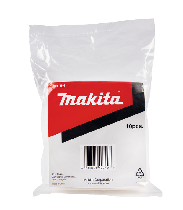 Makita 198915-4 Fleece Filter Set (10 Pack)