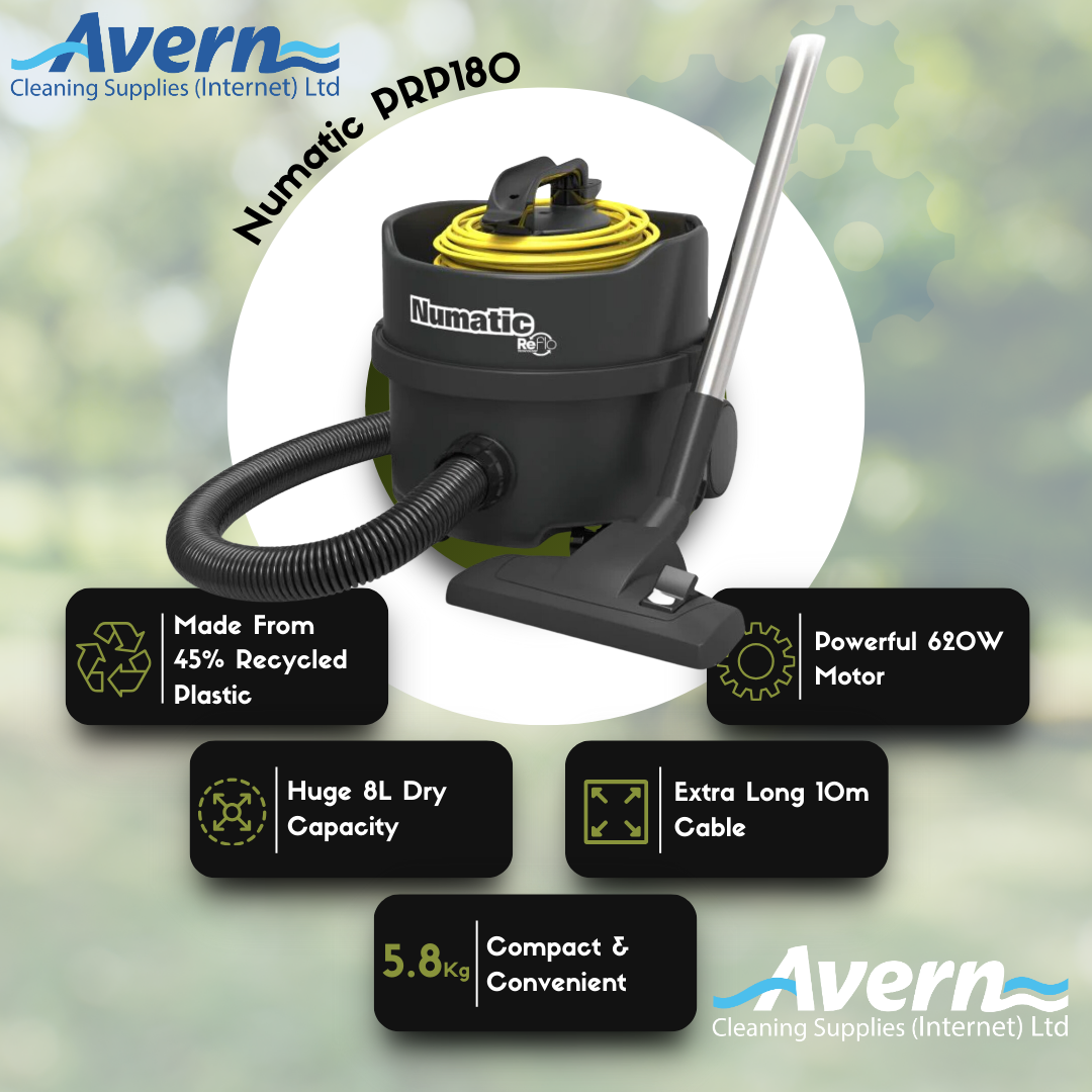 Nuvac PRP180 Compact Commercial Dry Henry Vacuum Cleaner - Numatic Reflo