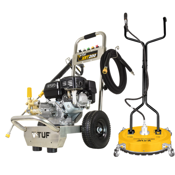V-TUF XRT200 6.5HP Honda Petrol Cold Pressure Washer 190Bar (2755Psi) 12L/Min Patio Kit