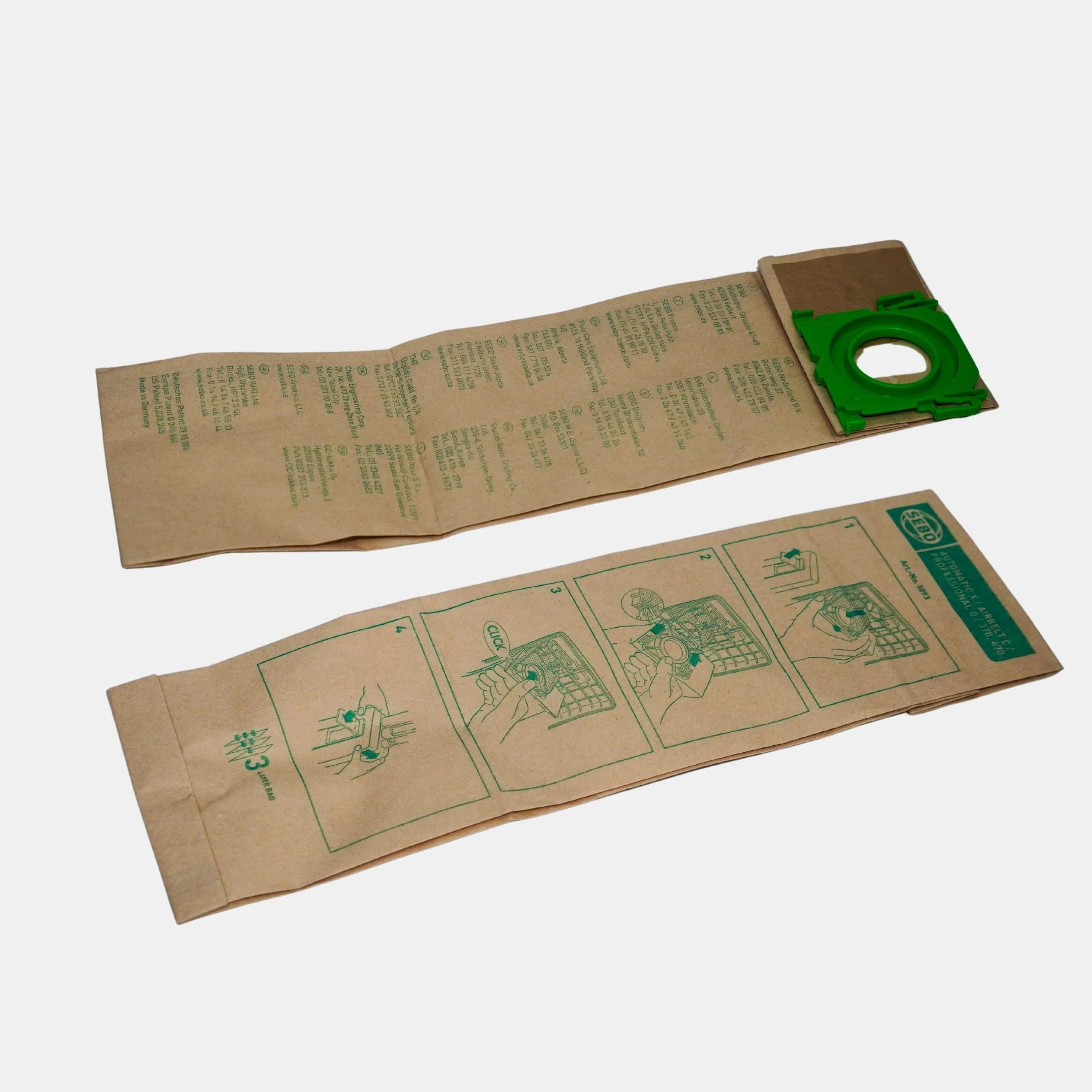Sebo 5093 Vacuum Bags X Series 10 Pack Genuine – Avern Cleaning