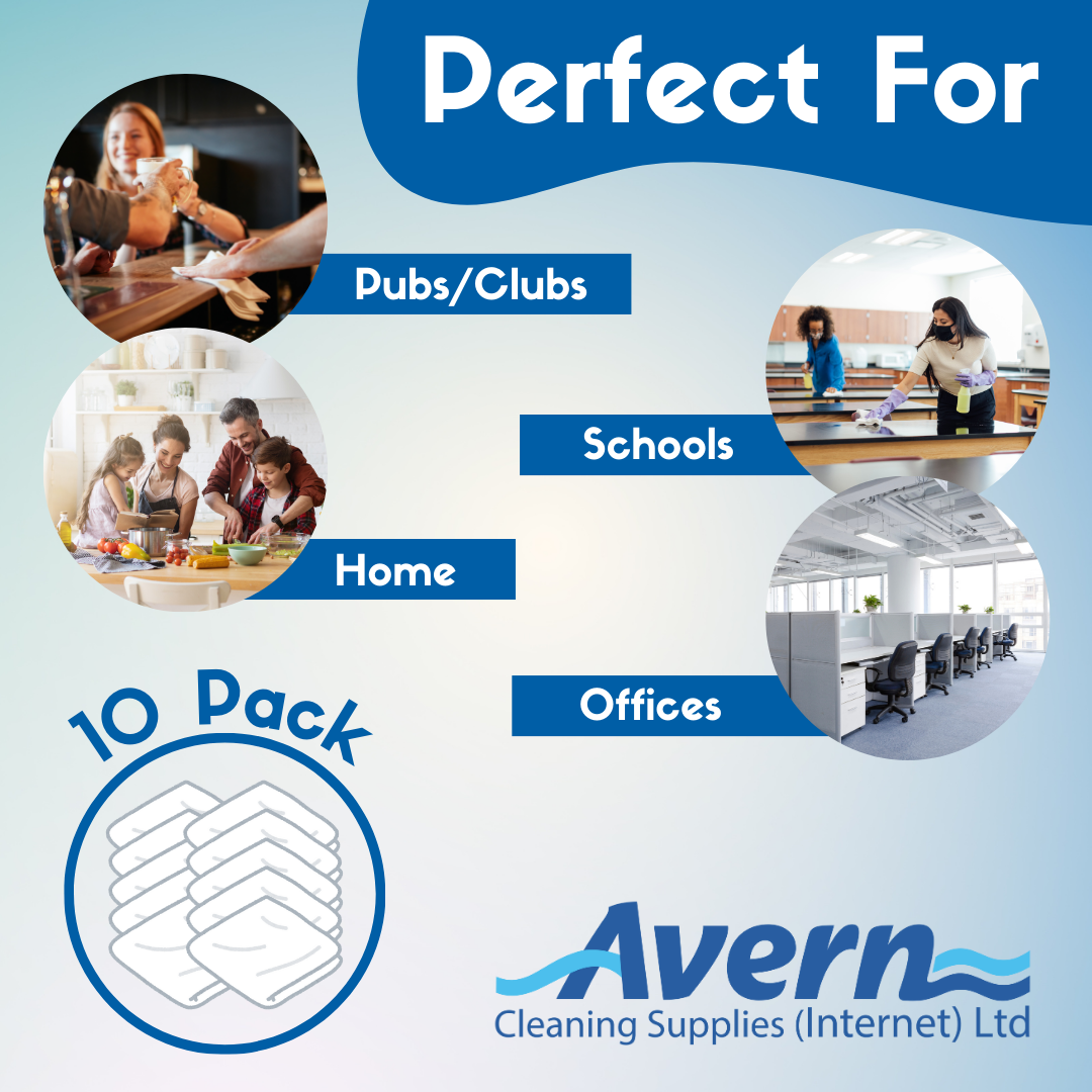 Heavy Duty Catering Kitchen Dish Cloths 35x30cm 10 Pack - Robert Scott