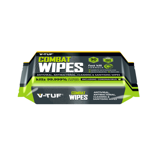 V-TUF Magic Wipes Anti-Bac Virucidal Sanitiser Builder Wipes Pack of 90 or 200