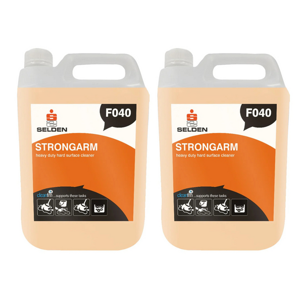 Heavy Duty Hard Surface Cleaner F040 2 x 5 Litre Selden (2 Pack)