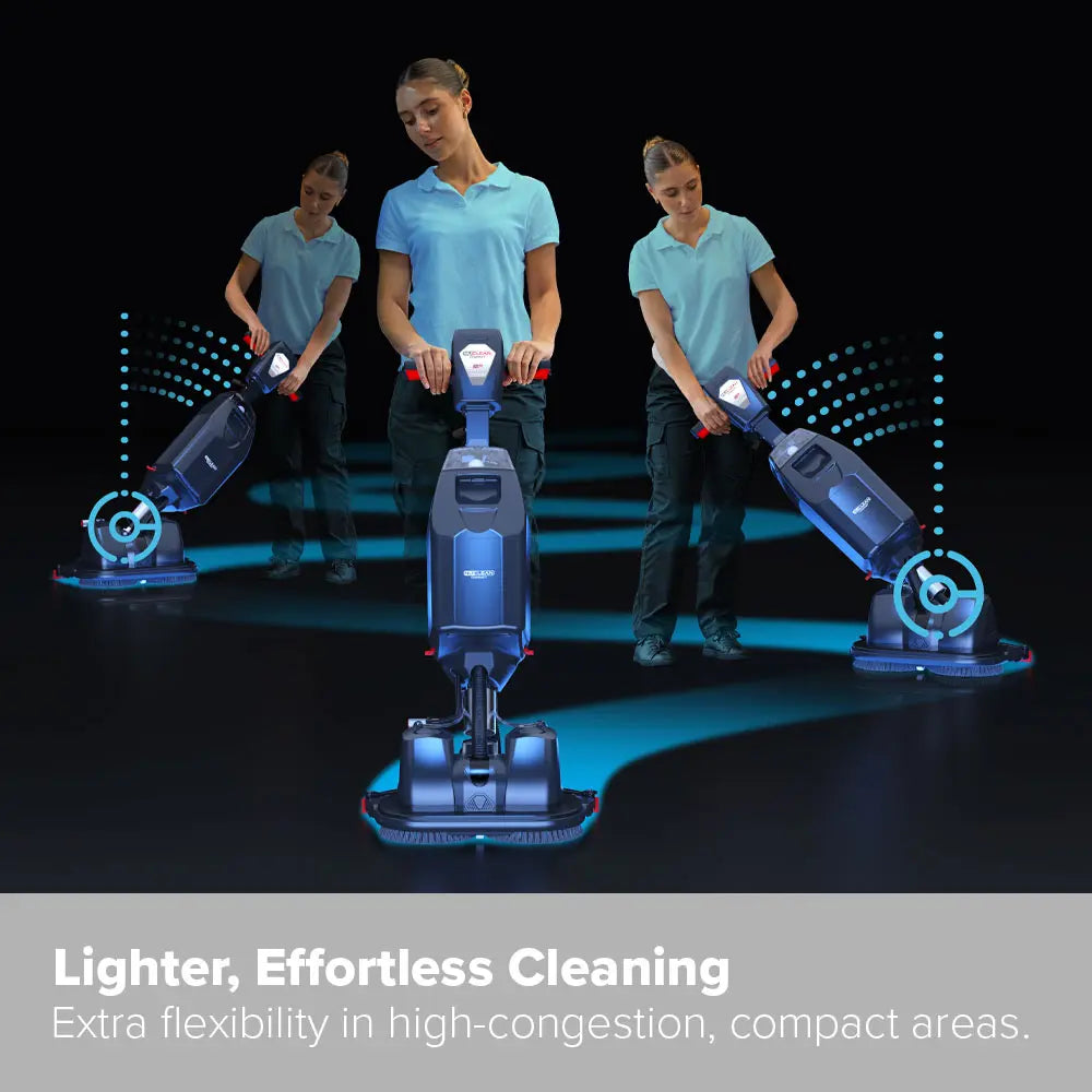 Numatic 440NXF FLEX Battery Upright Compact Scrubber Dryer