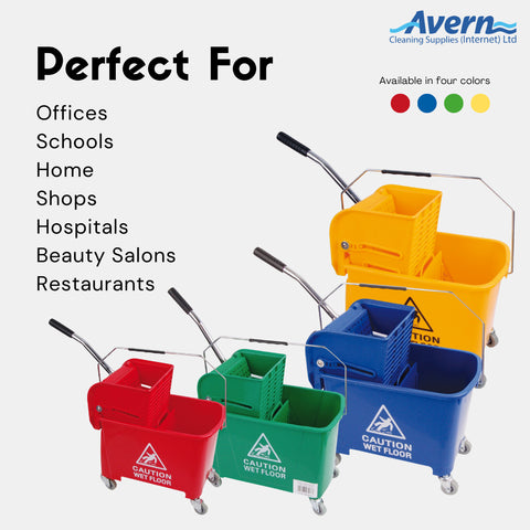 Kentucky Mop Bucket and Wringer 20L Various Colours - Robert Scott