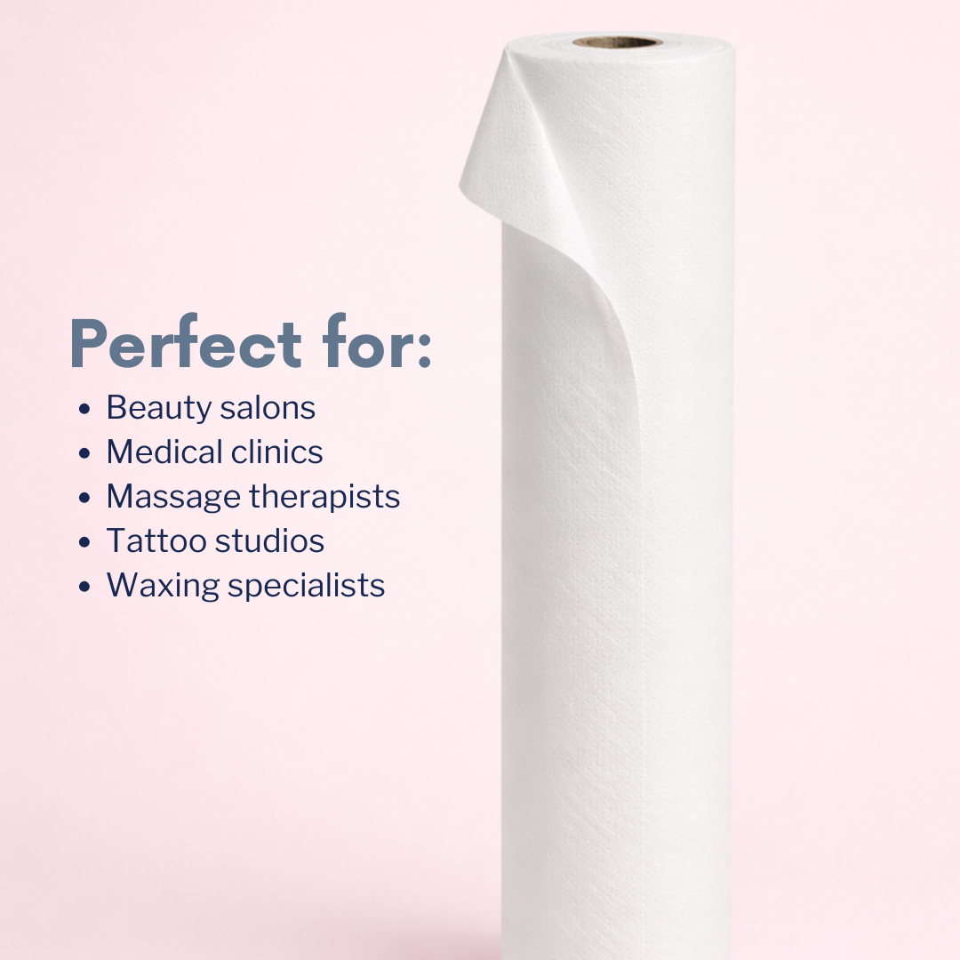 Couch Rolls 20" (12 Pack) Bed Roll 2PLY 40m x 500mm white