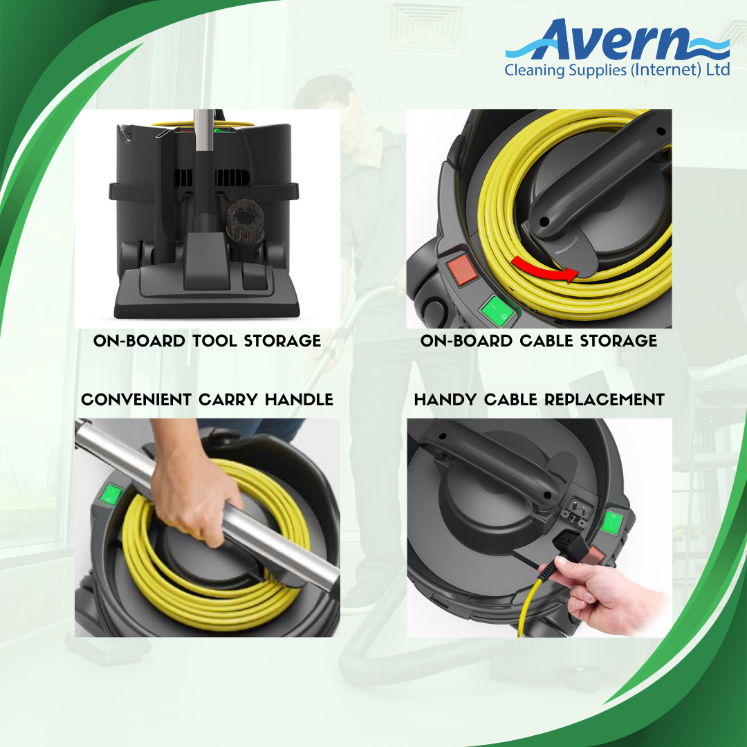 Nuvac PRP180 Compact Commercial Dry Henry Vacuum Cleaner - Numatic Reflo