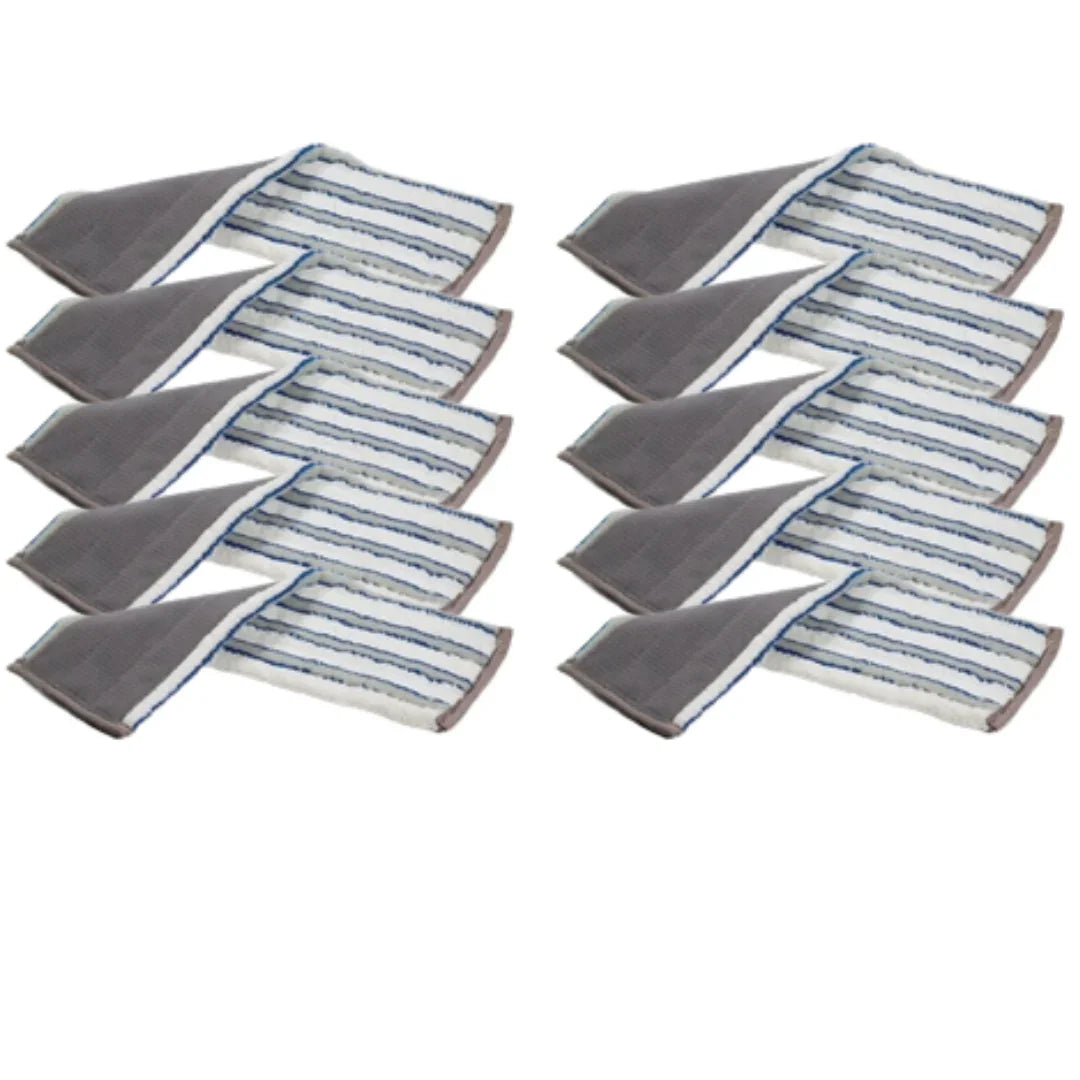 Numatic 629201 Slalom Velcro Vertical Nylo Stripe Microfibre Mop (40cm-10 Pack)