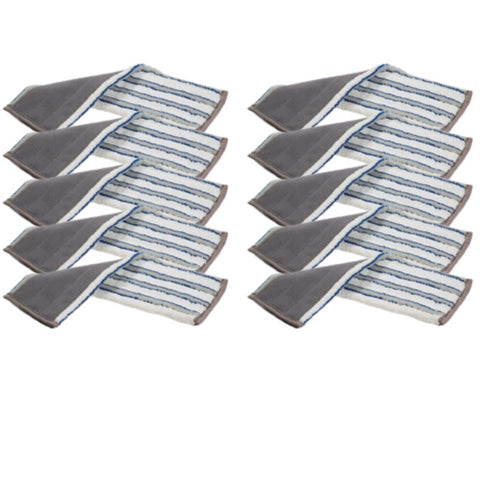 Numatic 629201 Slalom Velcro Vertical Nylo Stripe Microfibre Mop (40cm-10 Pack)