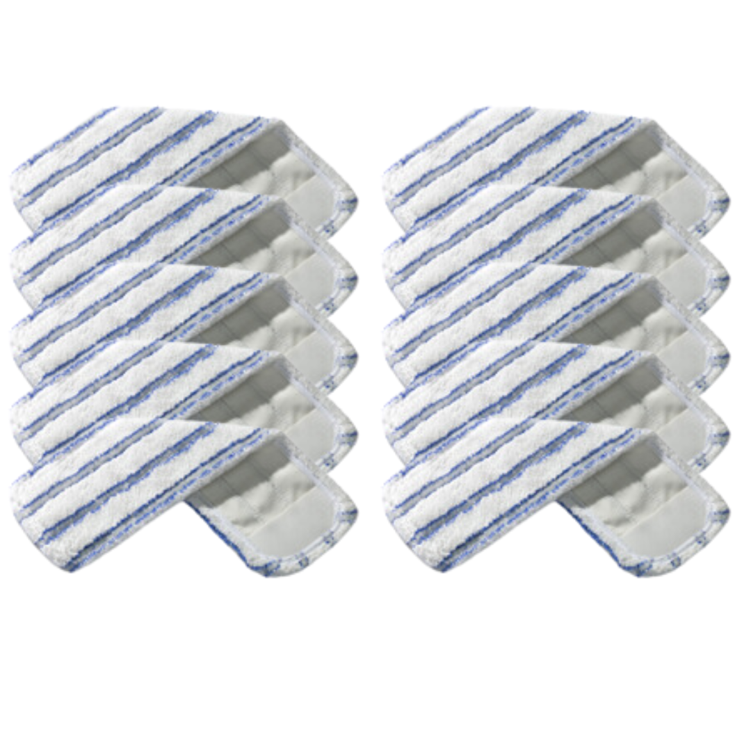 Numatic 629219 Wet Nylo Striped Microfibre Pocket Mop (40cm - 10Pack)