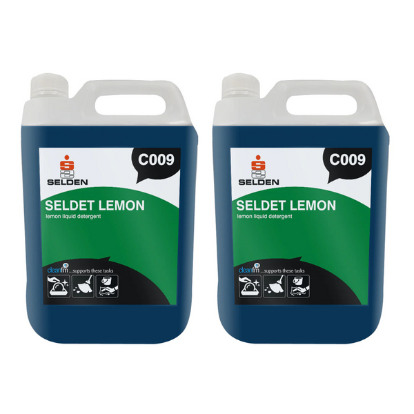 Seldet Lemon / Seldet  Lemon Detergent C009 2 x 5 Litres Selden (2 Pack)