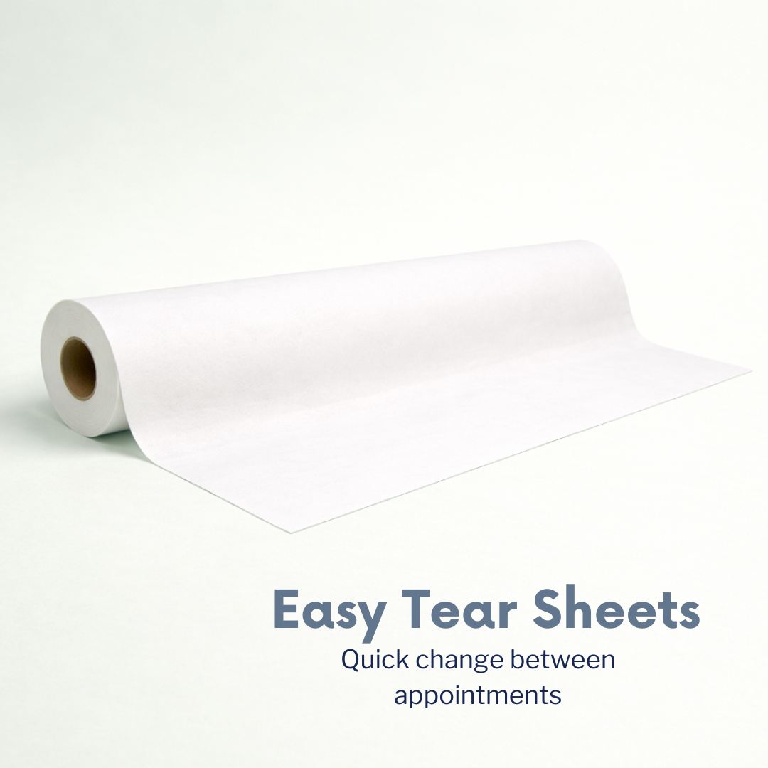 Couch Rolls 20" (12 Pack) Bed Roll 2PLY 40m x 500mm white