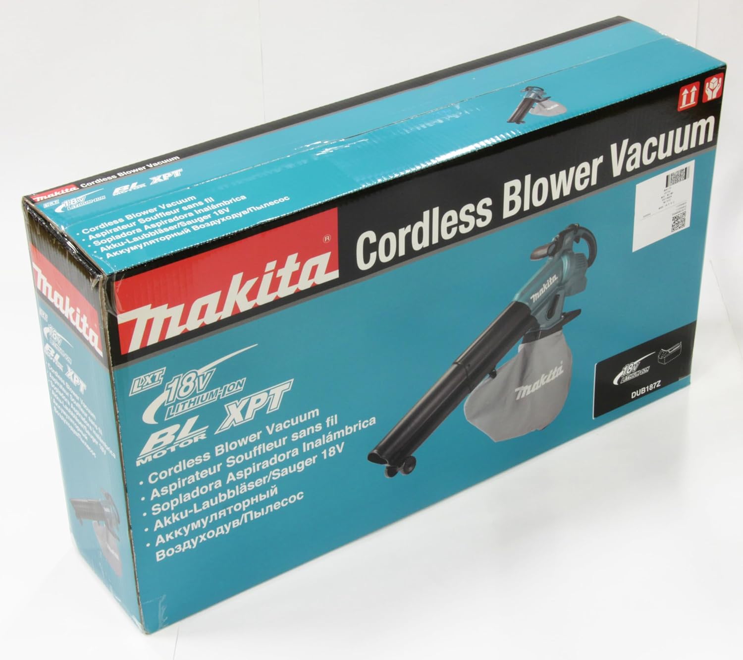Makita DUB187Z 18V Li-ion LXT Brushless Blower & Vacuum Body Only – No Batteries or Charger