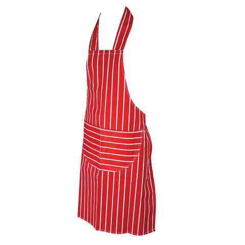 Striped Cotton Apron For Catering and Hospitality | Red - Blue - White