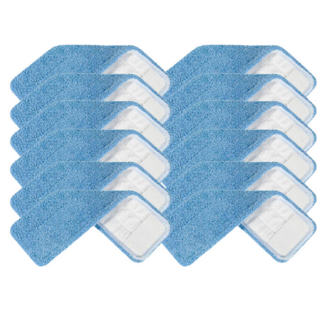 Numatic 914709 Slalom Bluetec Microfibre Elastic Pocket Mop (40cm-12 Pack) - BLUE POCKETS